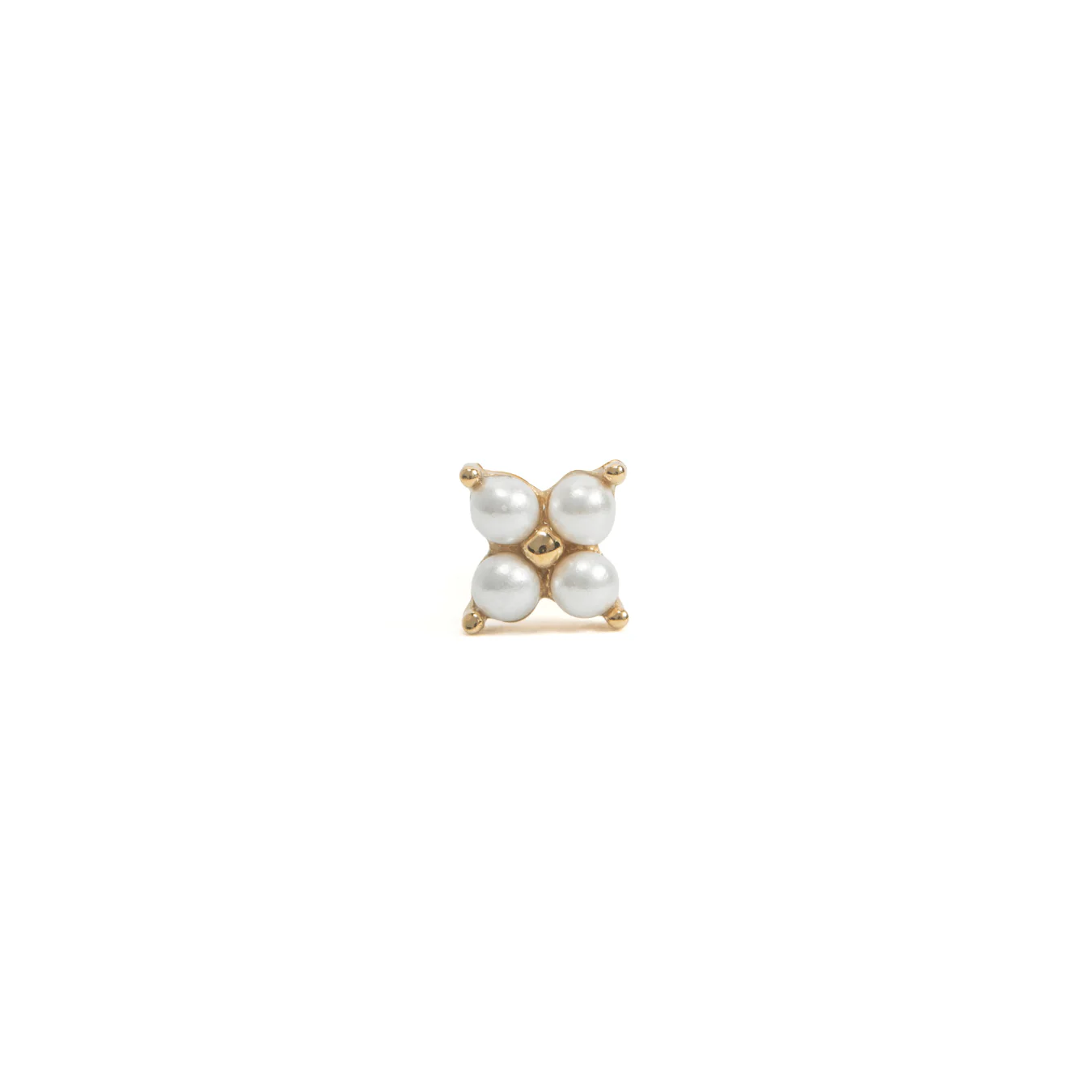 The Pearl Clover Flat Back Stud - Image 3